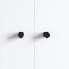 vidaXL Poign&eacute;es de Cabinet 12 pcs Noir M4 x 12 mm Fer