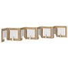vidaXL Porte de chien pliable avec supports 8 pc Ch&ecirc;ne artisanal 60 cm