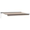 vidaXL Auvent r&eacute;tractable Beige 500 &times; 300 cm Toile et Aluminium