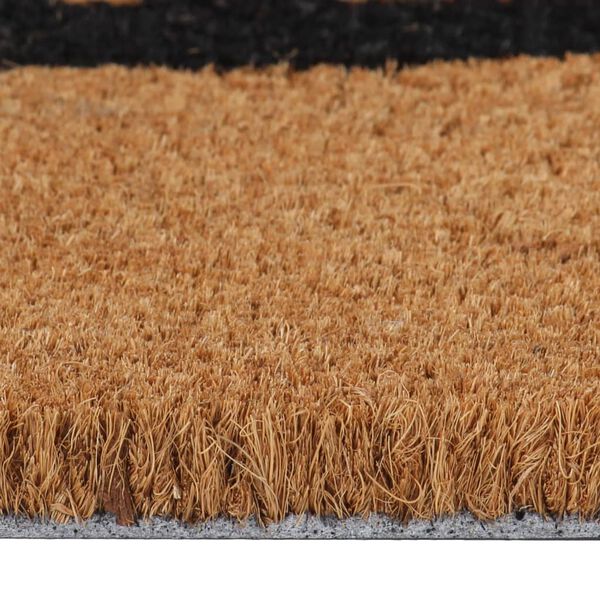 vidaXL Tapis de porte naturel 45x75 cm fibre de coco touffet&eacute;