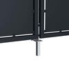 vidaXL Portail de jardin en acier 300x100 cm anthracite