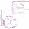 vidaXL Fauteuil de massage inclinable Gris fonc&eacute; 91 x 71 x 105 cm