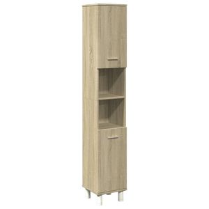 vidaXL Armoire de salle de bain ch&ecirc;ne sonoma 30,5x30x179 cm