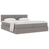 vidaXL Lit de Rangement Taupe 180 x 200 cm Cuir synth&eacute;tique