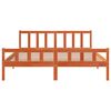 vidaXL Cadre de lit sans matelas cire marron 160x200cm bois pin massif