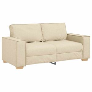 vidaXL Canap&eacute; 2 places Cr&egrave;me 180x78x84 cm Tissu