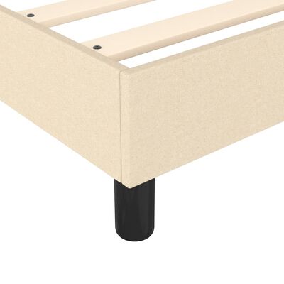 vidaXL Cadre de lit sans matelas crème 120x200 cm tissu