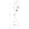 EISL Ensemble de douche de t&ecirc;te EASY VITAL chrome