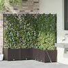 vidaXL Cache-pot de jardin 5 pcs Marron Acier