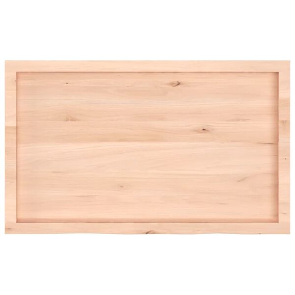 vidaXL Dessus de table 100x60x(2-6) cm bois de ch&ecirc;ne massif non trait&eacute;