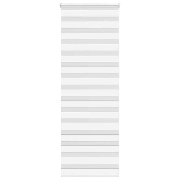 vidaXL Store z&egrave;bre blanc 85x230 cm largeur du tissu 80,9 cm polyester