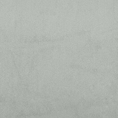 vidaXL Banc avec coussins gris clair 120,5x65x75 cm velours