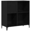 vidaXL Meuble &agrave; vinyles Ch&ecirc;ne noir 84,5 x 38 x 89 cm Bois d'ing&eacute;nierie