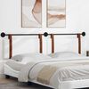 vidaXL T&ecirc;te de lit suspendue Uni Blanc 210 x 55 x 5 cm PU antique