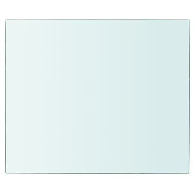 vidaXL Panneau pour étagère Verre transparent 30 x 25 cm