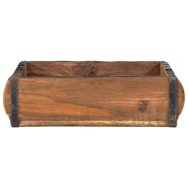 vidaXL Plateau 4 pcs Marron 29 x 31 x 10 cm Bois Recycl&eacute; Solide