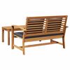 vidaXL banc Brun et gris fonc&eacute; 110 x 66 x 76 cm Bois de teck massif