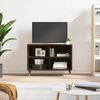 vidaXL Meuble TV ch&ecirc;ne marron 69,5 x 30 x 50 cm bois d'ing&eacute;nierie