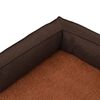 vidaXL Matelas de lit ergonomique de chien 60x42 cm Polaire aspect lin