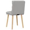 vidaXL Chaises &agrave; manger lot de 2 gris nuage tissu
