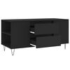 vidaXL Table basse noir 102x44,5x50 cm bois d'ing&eacute;nierie