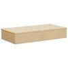 vidaXL Bo&icirc;te de rangement Tissu intiss&eacute; 90 x 48 x 15 cm 64,8 L Cr&egrave;me