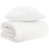 vidaXL Ensemble de Duvet 2 pc Blanc Fibre de bambou