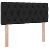 vidaXL Lit avec rangement et matelas avec matelas Noir 120 x 200 cm