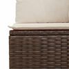 vidaXL Salon de jardin 8 pcs avec coussins marron r&eacute;sine tress&eacute;e