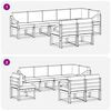 vidaXL Ensemble de canap&eacute;s d'ext&eacute;rieur 8 pcs Gris Naturel et Clair