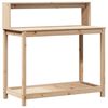 vidaXL Table de rempotage et &eacute;tag&egrave;res 108x50x109,5 cm bois massif pin