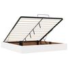 VidaXL Cadre de lit ottoman avec matelas blanc 200x200 cm similicuir
