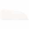 vidaXL Coussin pour jambes Blanc 68 x 40 x 21,5 cm