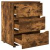 vidaXL Armoire de rangement Ch&ecirc;ne fum&eacute; 60 x 48 x 81 cm