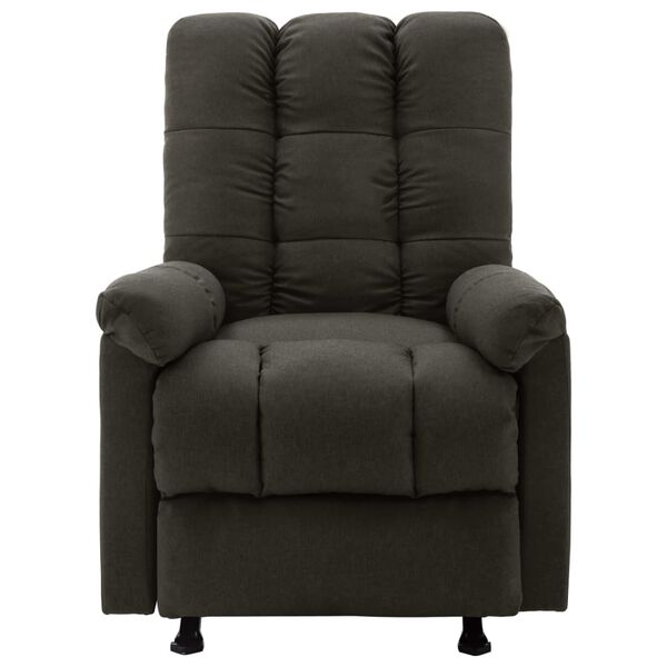 vidaXL Fauteuil inclinable Taupe Tissu