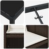vidaXL Ensemble de salle &agrave; manger pour jardin 9 pcs Marron polyrotin