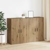 vidaXL Armoire Murale 2 pcs Ch&ecirc;ne artisanal 69,5 x 34 x 90 cm