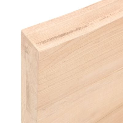 vidaXL Comptoir de salle de bain 100x30x(2-6)cm bois massif non traité