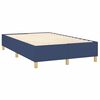 vidaXL Cadre de lit bleu 120x200 cm tissu