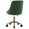 vidaXL Chaises pivotantes &agrave; manger lot de 2 vert fonc&eacute; velours