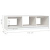 vidaXL Table basse blanc 110x50x34 cm bois de pin massif