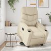 vidaXL Fauteuil inclinable Crème Similicuir