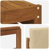 vidaXL Ensemble de canap&eacute; d'angle avec coussin 6 pcs Naturel et Beige