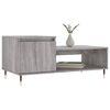 vidaXL Table basse Sonoma gris 100x50x45 cm Bois d'ing&eacute;nierie