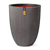Capi Vase &eacute;l&eacute;gant Groove 46x58 cm Anthracite