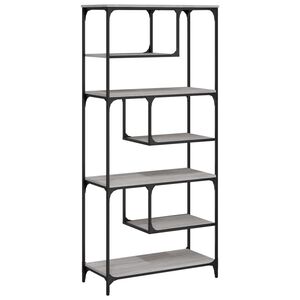 vidaXL Biblioth&egrave;que sonoma gris 81x36x176 cm bois d'ing&eacute;nierie