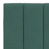 vidaXL Cadre de lit avec LED sans matelas Hanko vert fonc&eacute; 140x200 cm velours