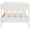 vidaXL Cadre de lit sans matelas blanc 75x190 cm bois de pin massif