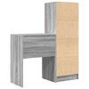 vidaXL Bureau avec tiroir 2 pcs Gris Sonoma