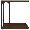 vidaXL Table d'appoint Ch&ecirc;ne marron 50x35x52 cm Bois d'ing&eacute;nierie